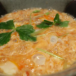 手打ち蕎麦 ほかげ - 温かい蕎麦 玉子とじ　ズームアップ