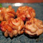 手打ち蕎麦 ほかげ - 真鱈の焼き白子（青森）　ズームアップ