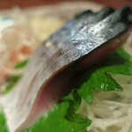 手打ち蕎麦 ほかげ - 〆鯖（宮城）ズームアップ