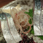 手打ち蕎麦 ほかげ - 〆鯖（宮城）ズームアップ