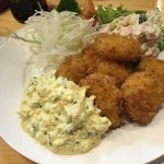 漁火 - ホタテフライ
      タルタルもタップリ❗️