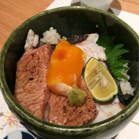 築地青空三代目 大名古屋ビルヂング店 - 2016.3.6　ランチプチ丼（炙り丼）