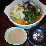 にかい笹木 - 有機野菜の温サラダ