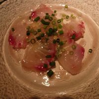 シノワ 銀座店 - ●　冷前菜：　真鯛のカルパッチョ　桜のソース
