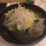 DOMA NAKA - 〆のラーメン 阿波尾鶏でとったスープらしいです。