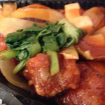 カフェスマイル - レンコン、なす、かぶ、玉ねぎ、葉っぱ？