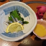 和食さと - 季節の一品　きびなごのお刺身　421円（税込）