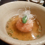 木味土味 - 「おまかせディナー」れんこん饅頭　2014.2