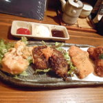 木味土味 - 「おまかせディナー」揚げ物4種　2014.2