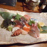 木味土味 - 「おまかせディナー」お刺身の盛り合わせ　2014.2