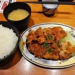 yakitoritowainnoomisepatapataya - 週替わり定食（16-03)みそチキンカツ