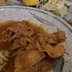 酒処・食処いいづか家 - 豚生姜焼き。