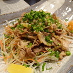 禅紫 - 16.03　ひね鶏と五色サラダポン酢(550円)