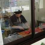 鱒の寿し　まつ川 - 翌日の仕込み