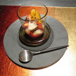 エクアトゥール - デザート：苺と金柑のトリュフ和え