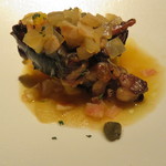 エクアトゥール - 魚料理：スッポンの炭火焼、ローズマリーケッパーソース2