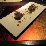 エクアトゥール - 前菜：パテドカンパーニュとテッドドフロマージュ（豚足、豚耳、とこぶし）、トリュフのヴィネグレット1