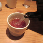 蕎麦 案山子 - 蕎麦湯（2016/3）