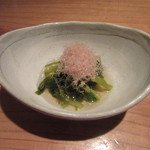 蕎麦 案山子 - 「花わさびのお浸し」（2016/3）