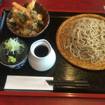 手打蕎麦　ばんしゃ - ミニ天丼セット