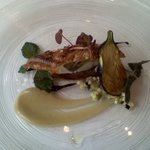 ル・ジュー・ドゥ・ラシエット  - 茄子のバリエーションと山口県萩産アマダイのポアレ