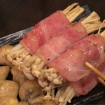 やきとり遊喜 - えのきベーコン