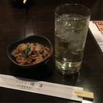 やきとり遊喜 - オトウシとドリンク