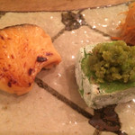 石堂橋 白つぐ - 鮭、えんどう豆の豆腐と切干大根