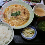 Washokudokoro Azusa - ’16、3、9　煮かつ皿定食です。