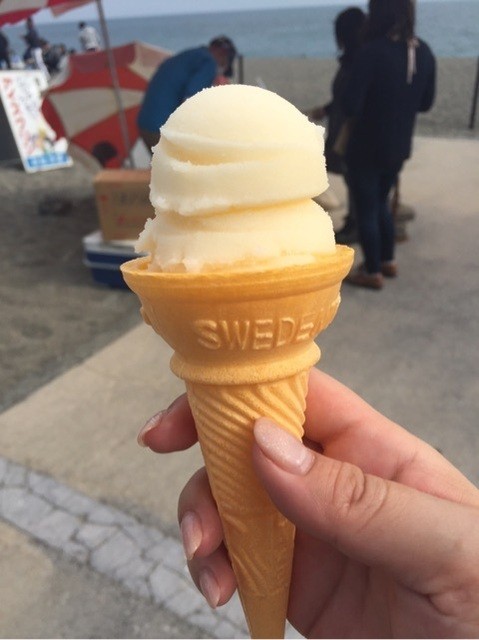 高知行ってましたwww まずは桂浜で岩松冷菓のアイスクリン｜すっ
