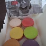 ムッシュー・ジー - 左上が季節限定の酒。時計回りにピーチヨーグルト、エキゾティック、カシス、ヘーゼルナッツ、パッション。