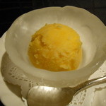 ステーキハウス ロイン - オレンジシャーベット