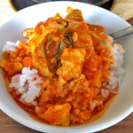 コッテジ - カキ入り豆腐チゲランチ（辛い）（ご飯にかけて）（２０１６年３月）