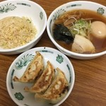 日高屋 - ラ・餃・チャセット