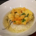 天ぷら わかやま - 〆は天茶。