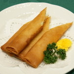 盤古殿 - 上海風細い春巻き（４２０円＋税）２０１６年３月