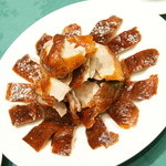 盤古殿 - 北京ダック　丸１羽セット（３，８００円＋税）のカット後２０１６年３月
      