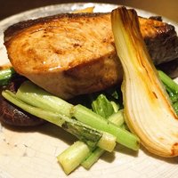 日本料理 楮山 - ランチ定食 1200円 の鰤の塩焼