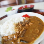 みずほ食堂 - Aランチ（たっぷしきのこカレー
