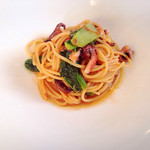 オ・プレチェネッラ - スパゲッティーニ イイダコと青菜のペペロンチーノ