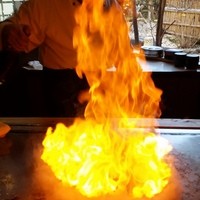 ステーキ池田 - ステーキ池田のフランベ。