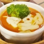 Yukiguni Noyado Takahan - 越の鶏神楽南蛮トマトソース煮蒸籠蒸し