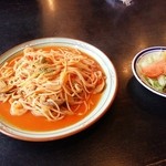 Kiyara Uei - 海の幸トマトソーススパゲッティです！