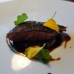 Restaurant Satoshi.F - 茨城産鴨のソテーも皮パリで火入れも抜群です