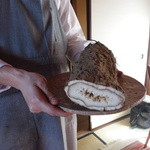 Restaurant Satoshi.F - ピューレに使った巨大な堀川ゴボウ