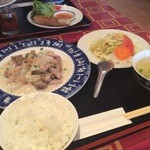 日替わりランチ☆フクロダケの炒めもの♪