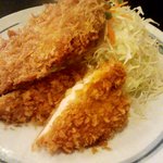 とん兵衛 - ランチ　チキンカツと串カツ