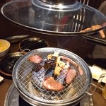 バッファロー - 焼いているところ