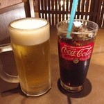 バッファロー - 生ビール(中)(550円)&コーラ(300円)
