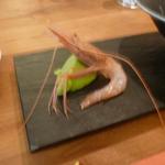 エスパイ クック コウベ - 甘海老とウスイエンドウのペースト添え